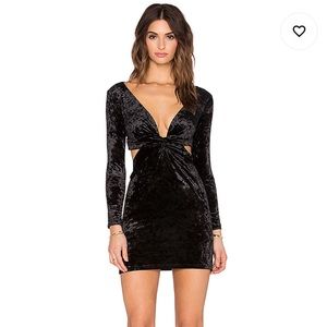 Blue Life Black Velvet Dress - Small